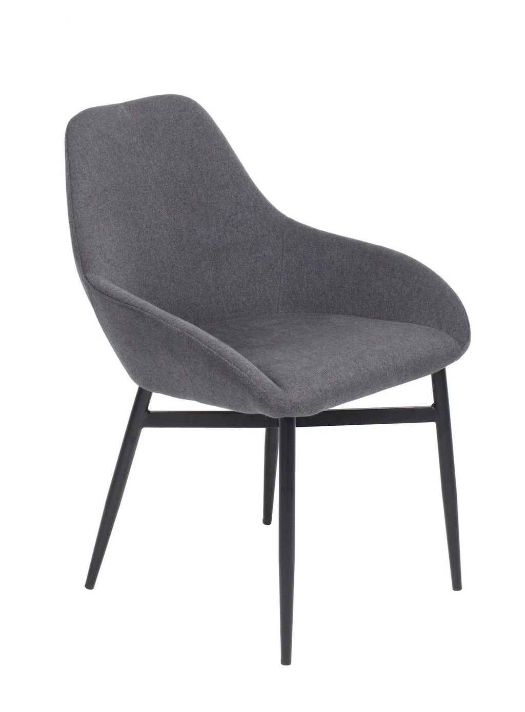 FURNISHINGS MATE SHINDIG CHAIR GRAPHITE SET OF TWO DC T14-GP-BB