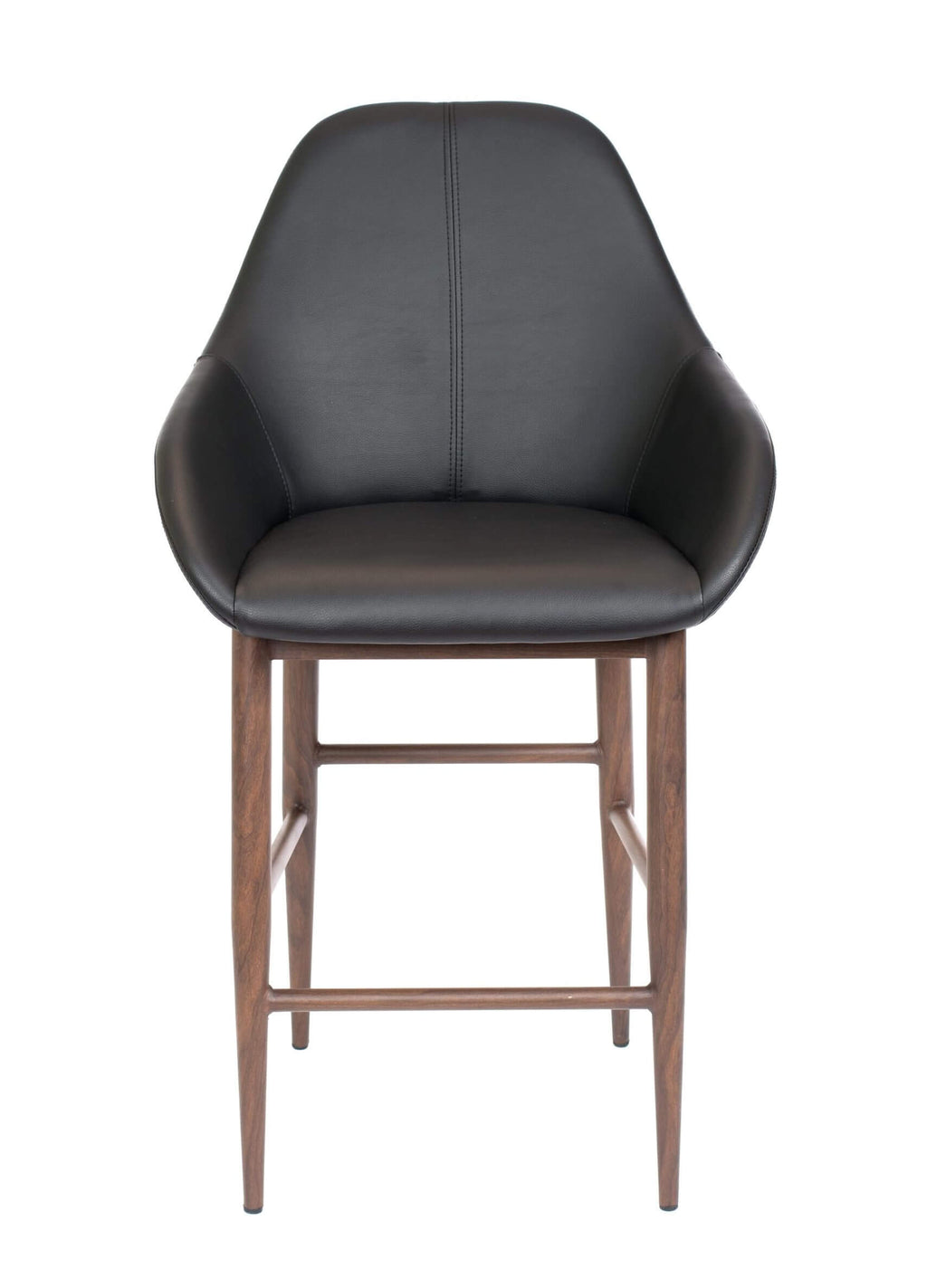FURNISHINGS MATE SHINDIG COUNTER STOOL BLACK SET OF TWO CS T14-BL-BW