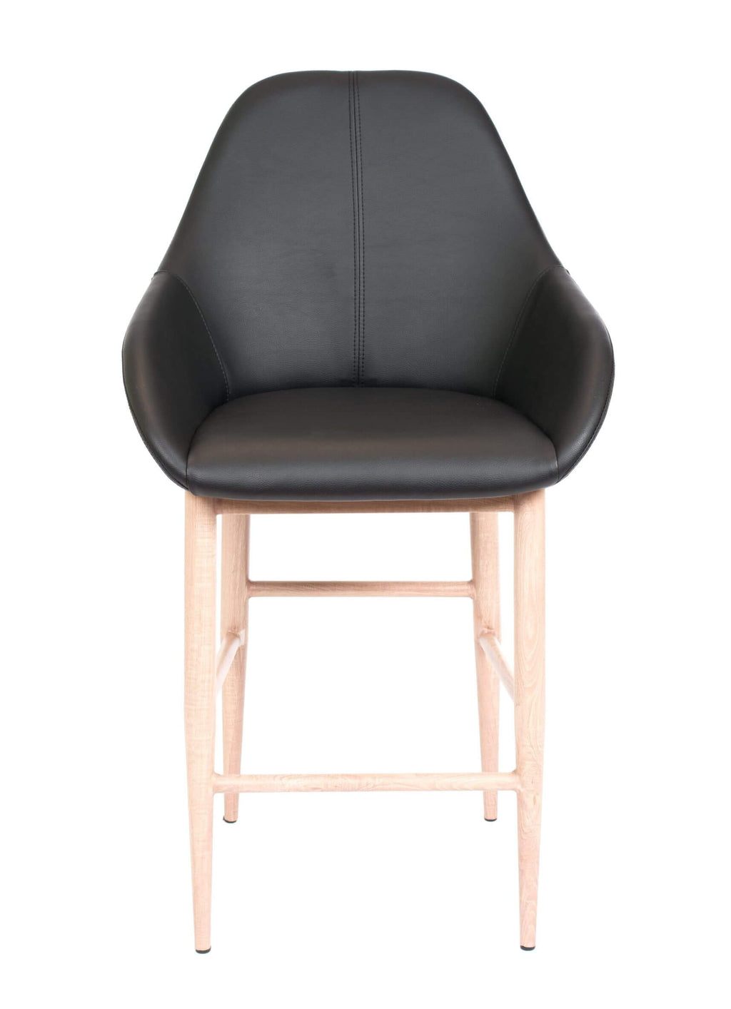 FURNISHINGS MATE SHINDIG COUNTER STOOL BLACK SET OF TWO CS T14-BL-BW