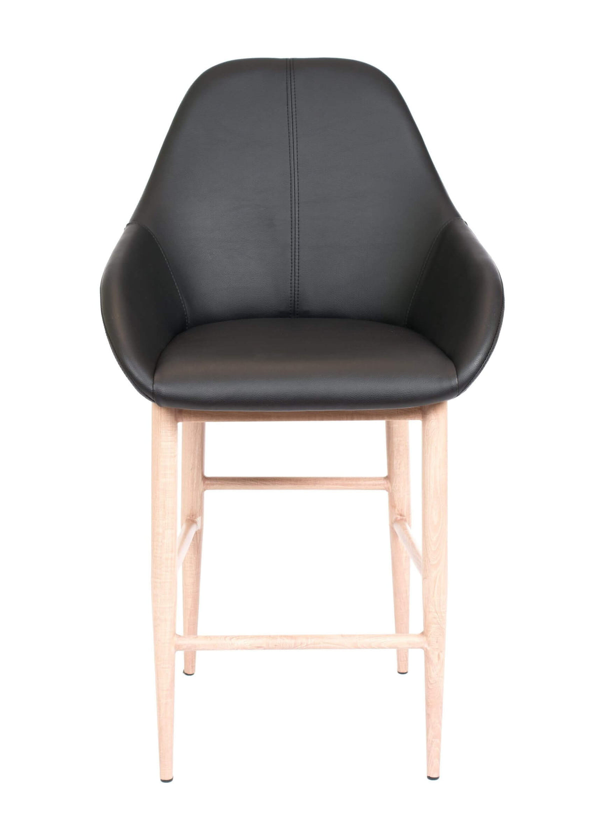 FURNISHINGS MATE SHINDIG COUNTER STOOL BLACK SET OF TWO CS T14-BL-BW