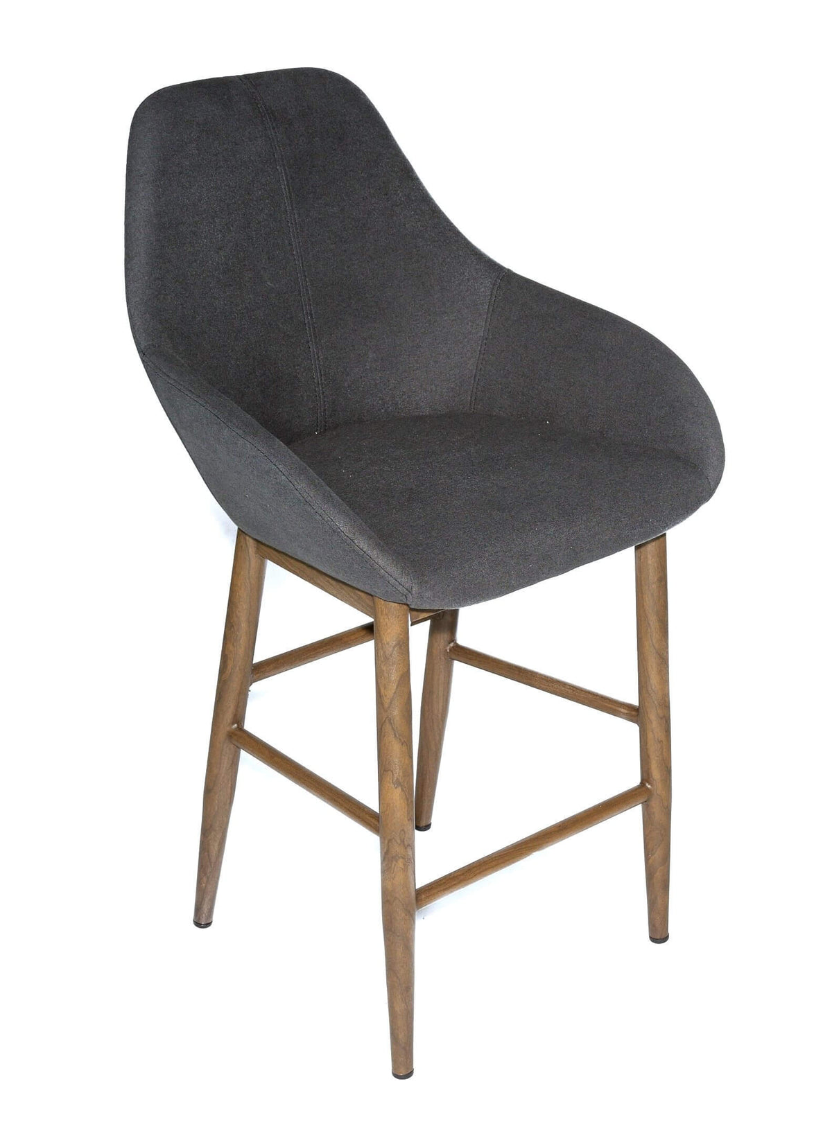 FURNISHINGS MATE SHINDIG COUNTER STOOL GRAPHITE SET OF TWO CS T14-GP-BW