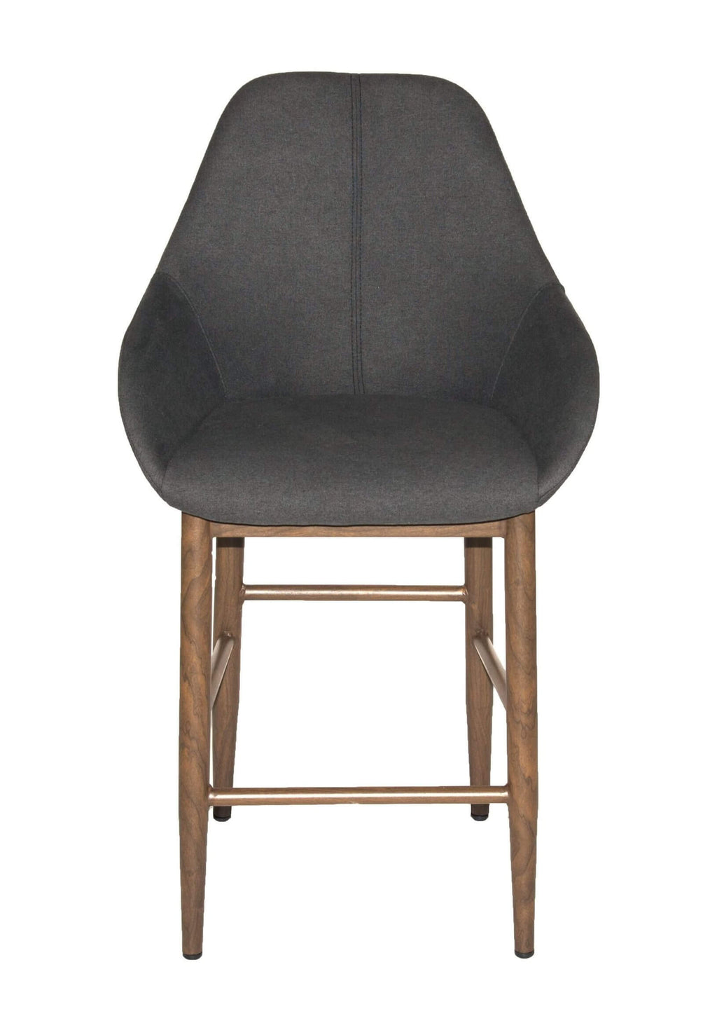 FURNISHINGS MATE SHINDIG COUNTER STOOL GRAPHITE SET OF TWO CS T14-GP-BW