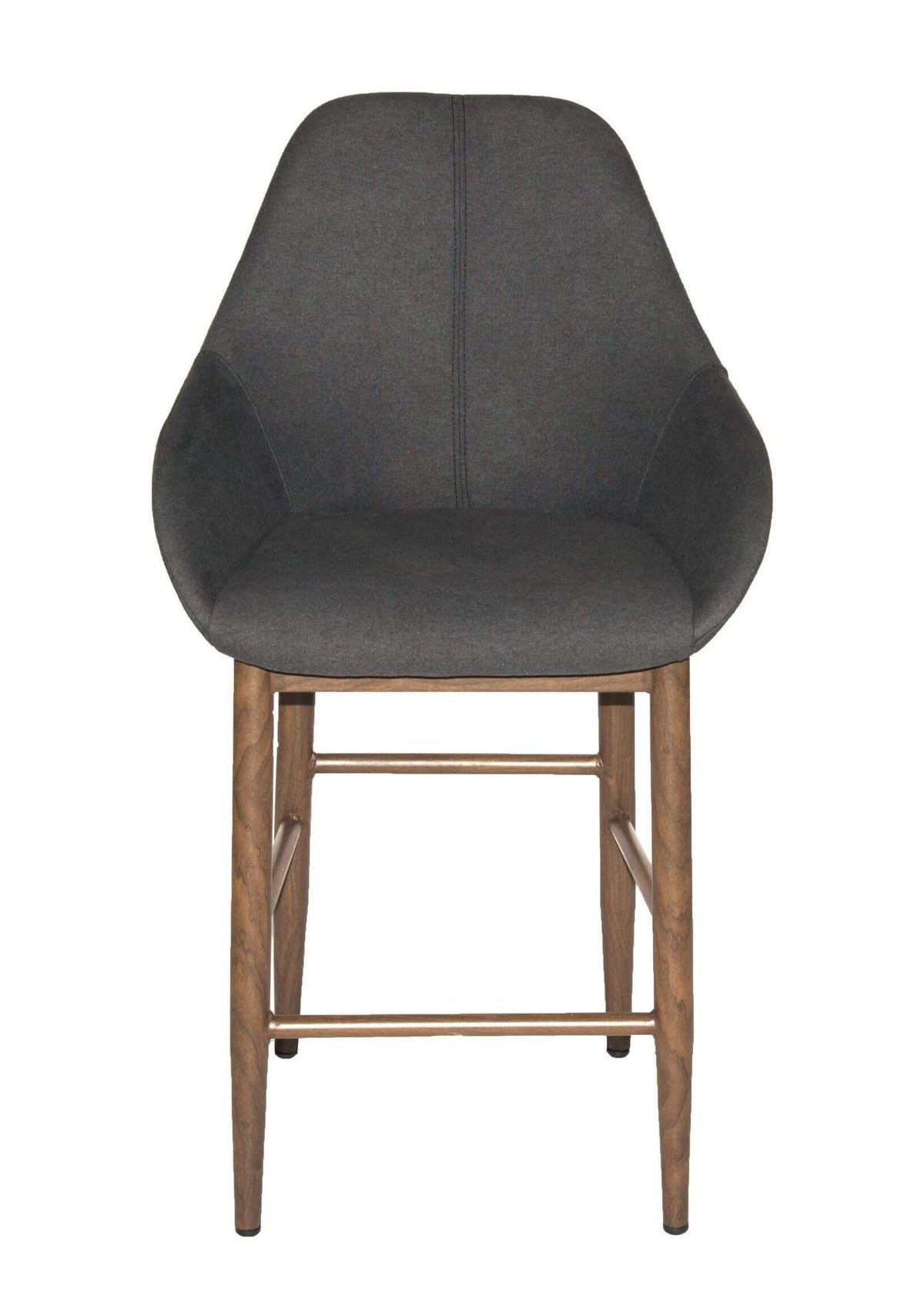 FURNISHINGS MATE SHINDIG COUNTER STOOL GRAPHITE SET OF TWO CS T14-GP-BW