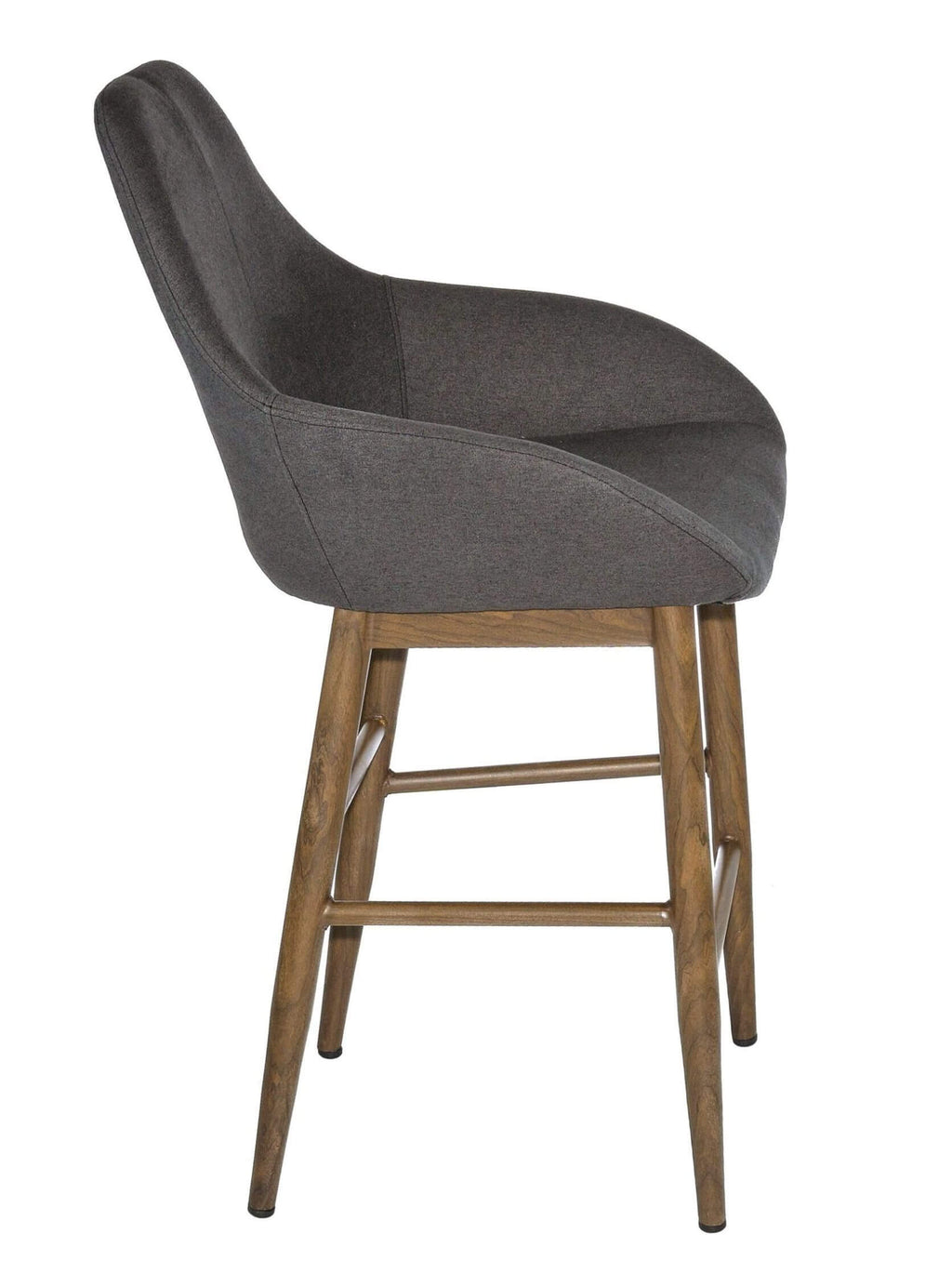 FURNISHINGS MATE SHINDIG COUNTER STOOL GRAPHITE SET OF TWO CS T14-GP-BW