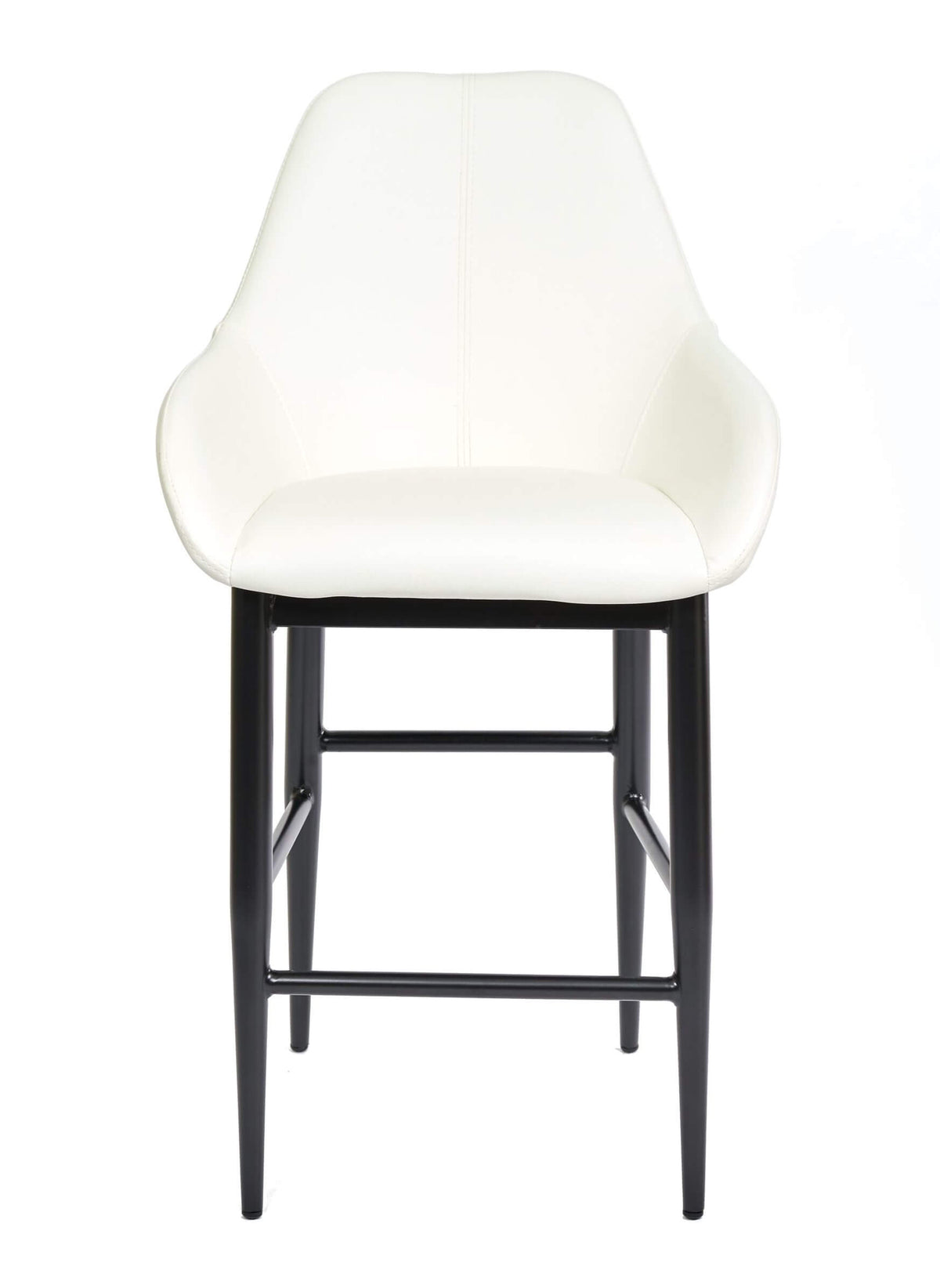 FURNISHINGS MATE SHINDIG COUNTER STOOL WHITE SET OF TWO CS T14-WH-MB