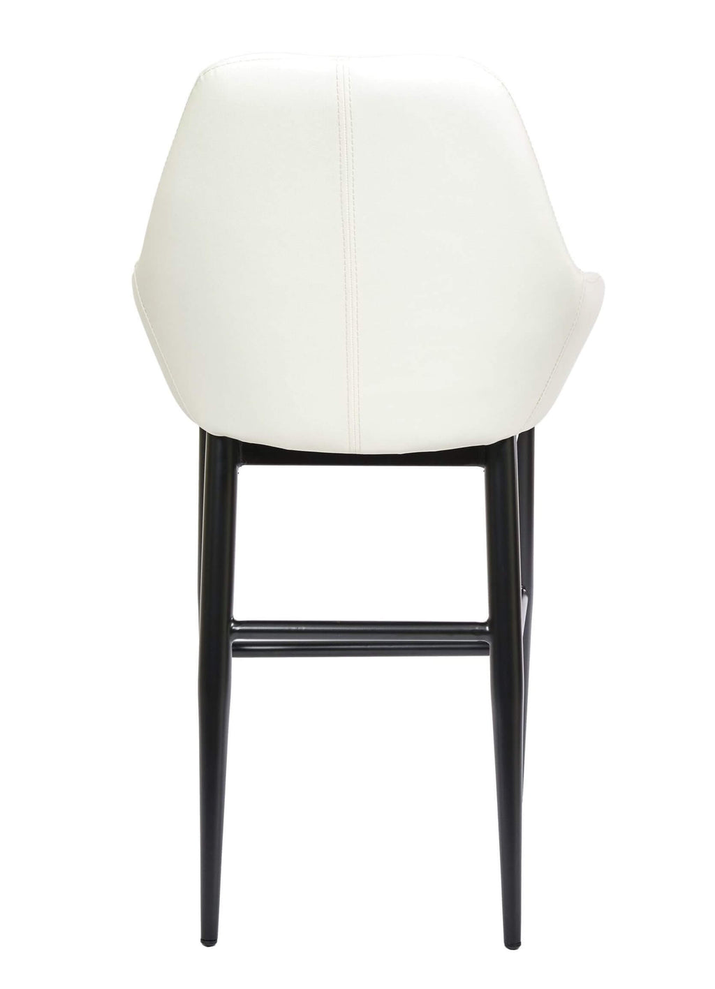 FURNISHINGS MATE SHINDIG COUNTER STOOL WHITE SET OF TWO CS T14-WH-MB