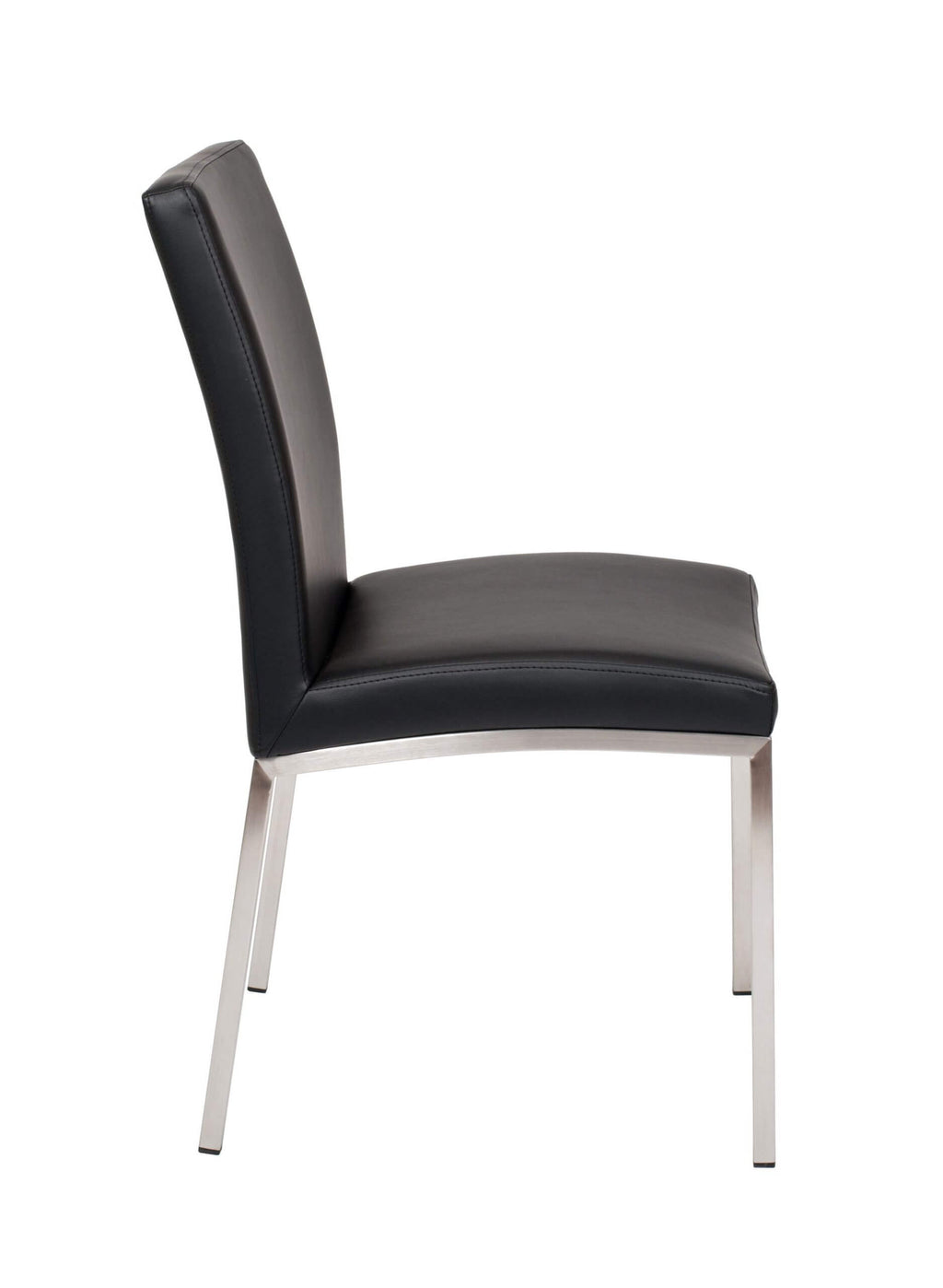 FURNISHINGS MATE SID CHAIR BLACK SET OF TWO DC 066-BL-SS