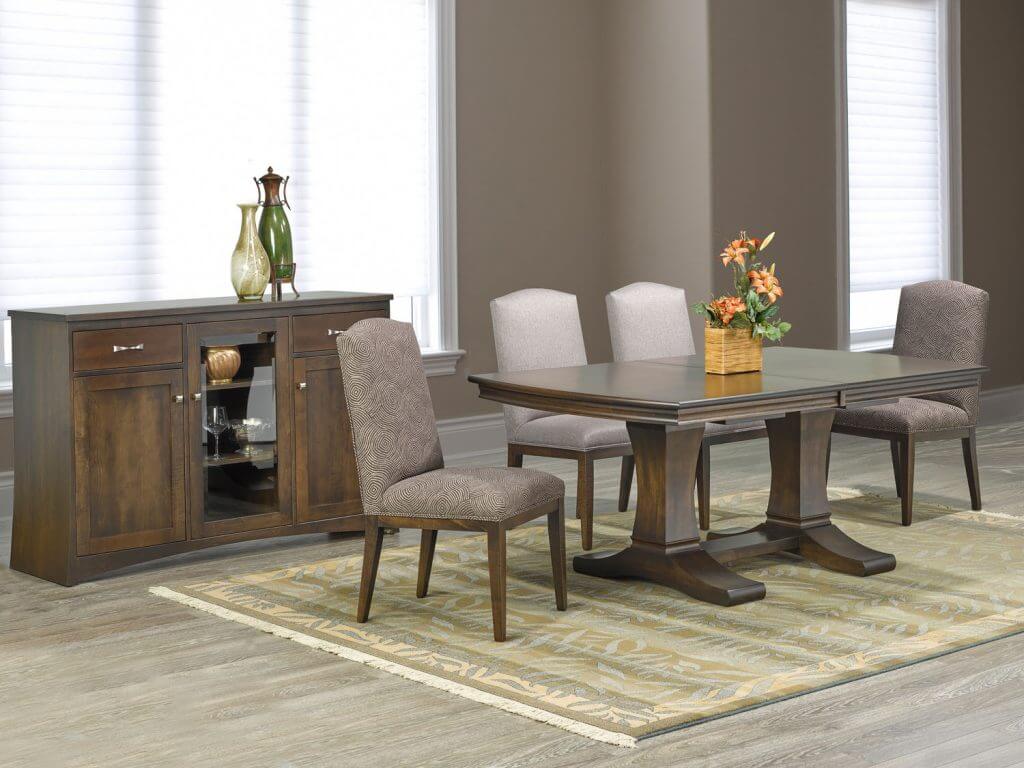 CARDINAL WOODCRAFT SINGAPORE DOUBLE PEDESTAL TABLE