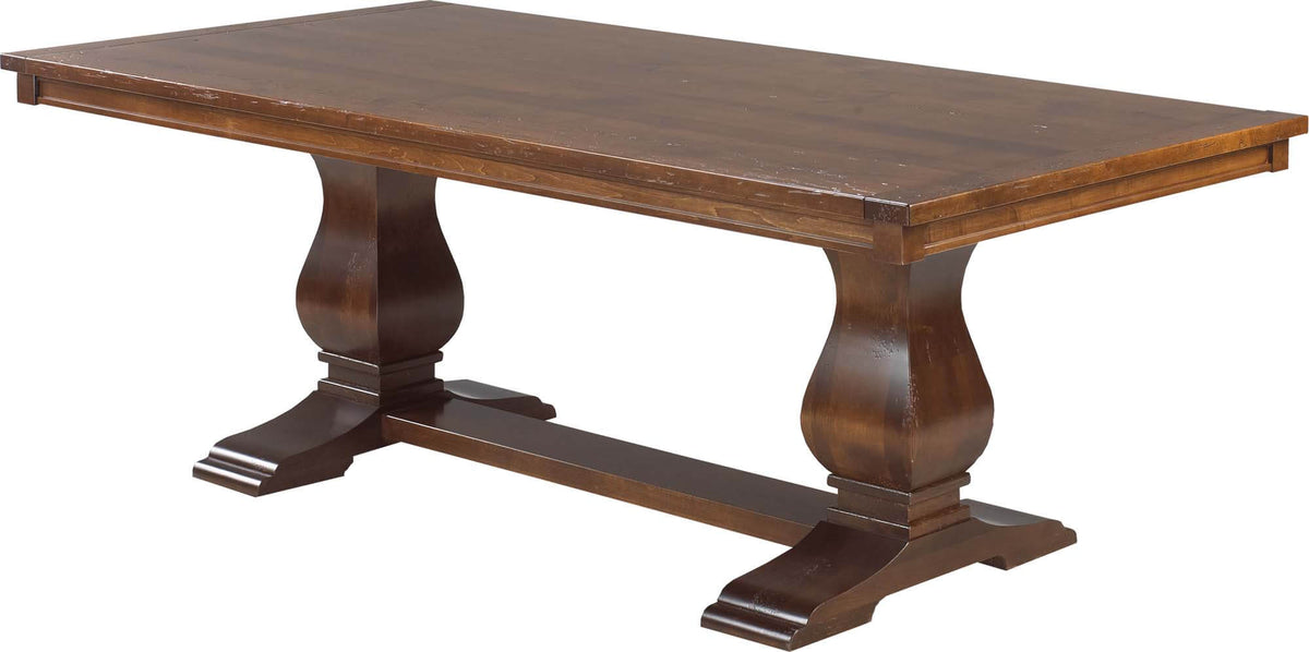 CARDINAL WOODCRAFT SOCRATES DOUBLE PEDESTAL TABLE
