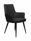 FURNISHINGS MATE SOPHIE CHAIR BLACK SET OF TWO DC 400-BL-MB