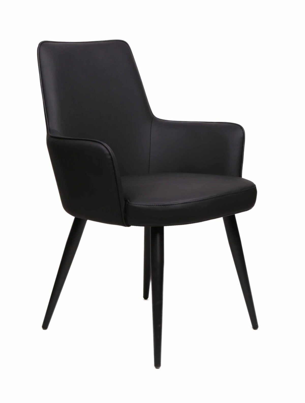 FURNISHINGS MATE SOPHIE CHAIR BLACK SET OF TWO DC 400-BL-MB