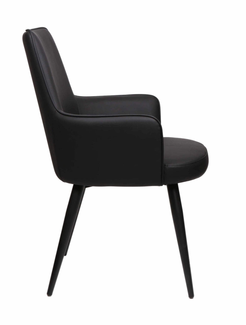 FURNISHINGS MATE SOPHIE CHAIR BLACK SET OF TWO DC 400-BL-MB