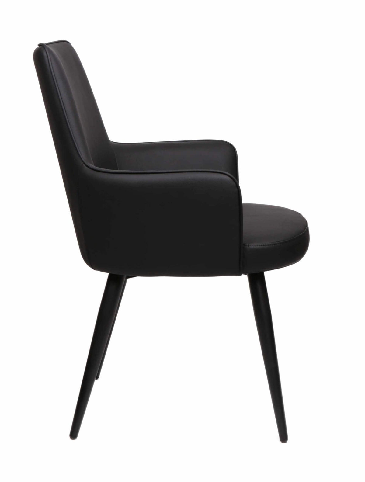 FURNISHINGS MATE SOPHIE CHAIR BLACK SET OF TWO DC 400-BL-MB