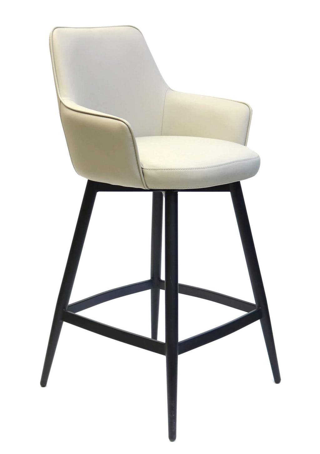 FURNISHINGS MATE SOPHIE COUNTER STOOL ECRU SET OF TWO CS 6400-ECR-MB