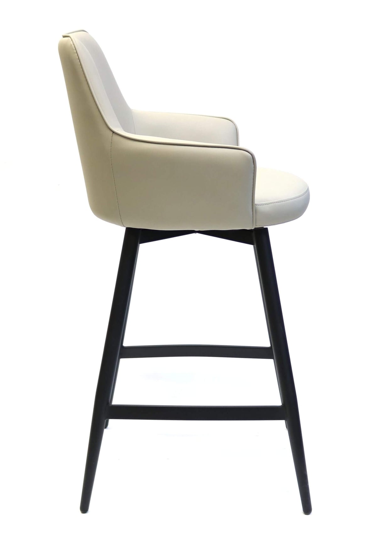 FURNISHINGS MATE SOPHIE COUNTER STOOL ECRU SET OF TWO CS 6400-ECR-MB