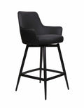 FURNISHINGS MATE SOPHIE COUNTER STOOL BLACK SET OF TWO CS 6400-BL-MB