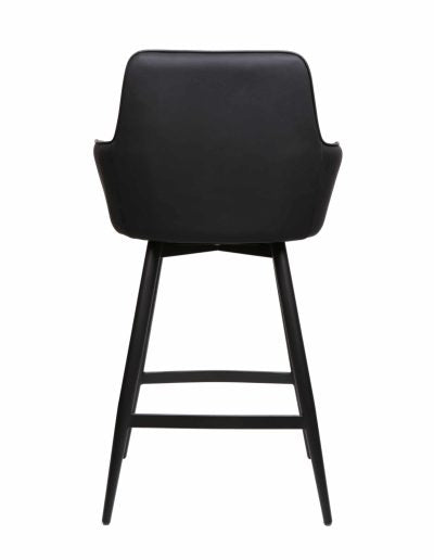 FURNISHINGS MATE SOPHIE COUNTER STOOL BLACK SET OF TWO CS 6400-BL-MB