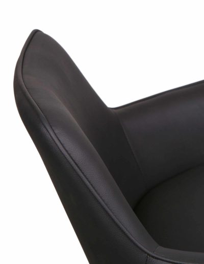 FURNISHINGS MATE SOPHIE COUNTER STOOL BLACK SET OF TWO CS 6400-BL-MB