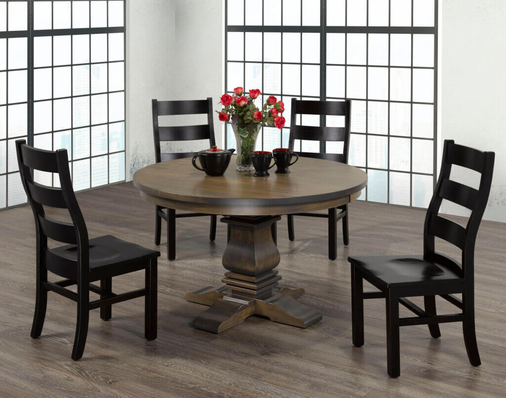 CARDINAL WOODCRAFT SPARTAN SINGLE PEDESTAL TABLE