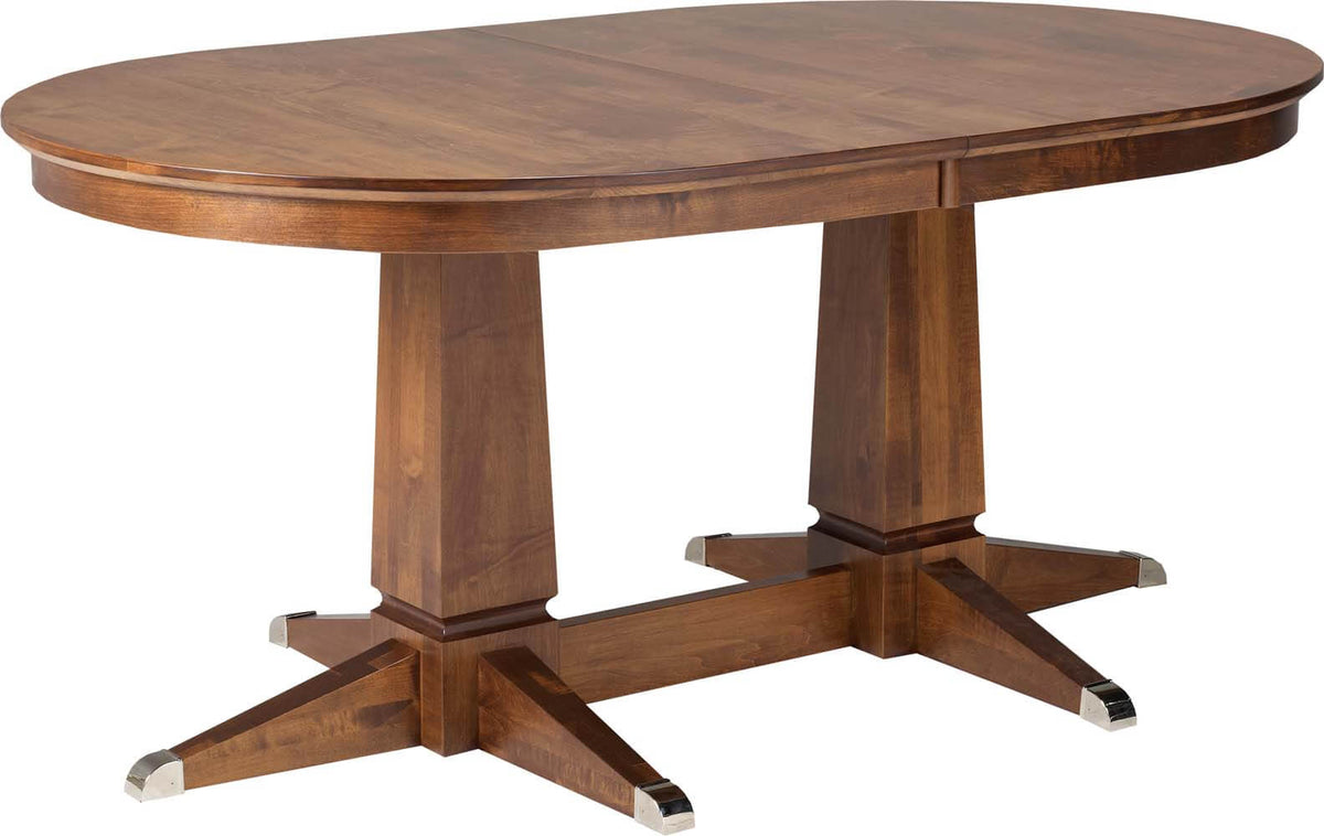 CARDINAL WOODCRAFT SWEDEN DOUBLE PEDESTAL TABLE