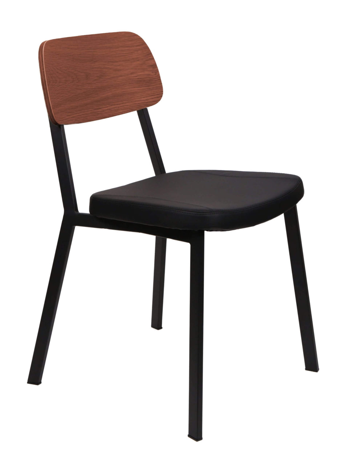 FURNISHINGS MATE THEO CHAIR BLACK SET OF TWO DC 667-WAL- MB