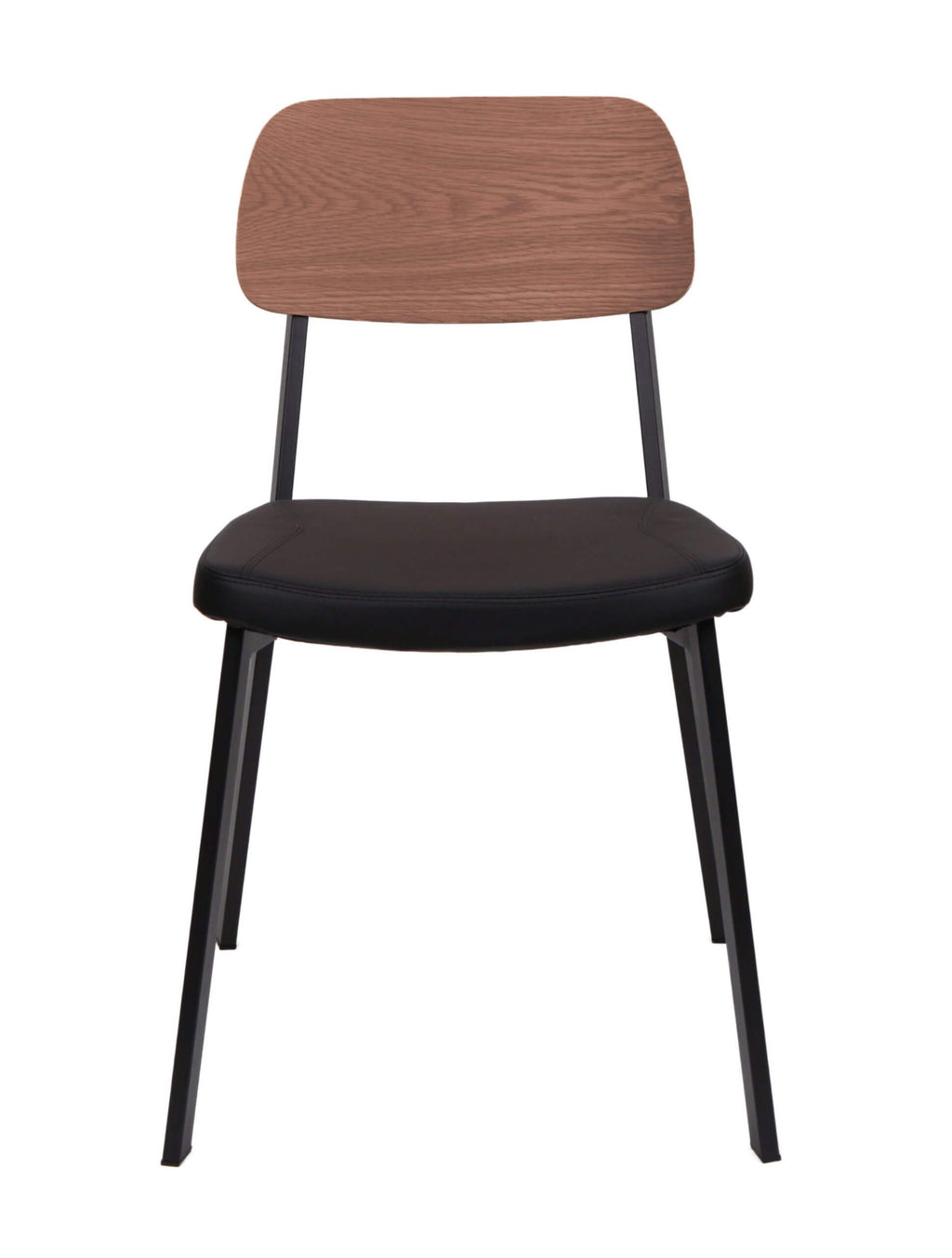 FURNISHINGS MATE THEO CHAIR BLACK SET OF TWO DC 667-WAL- MB