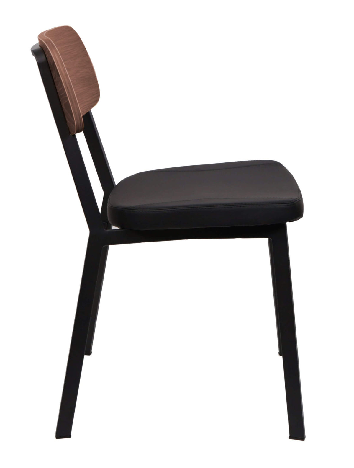 FURNISHINGS MATE THEO CHAIR BLACK SET OF TWO DC 667-WAL- MB