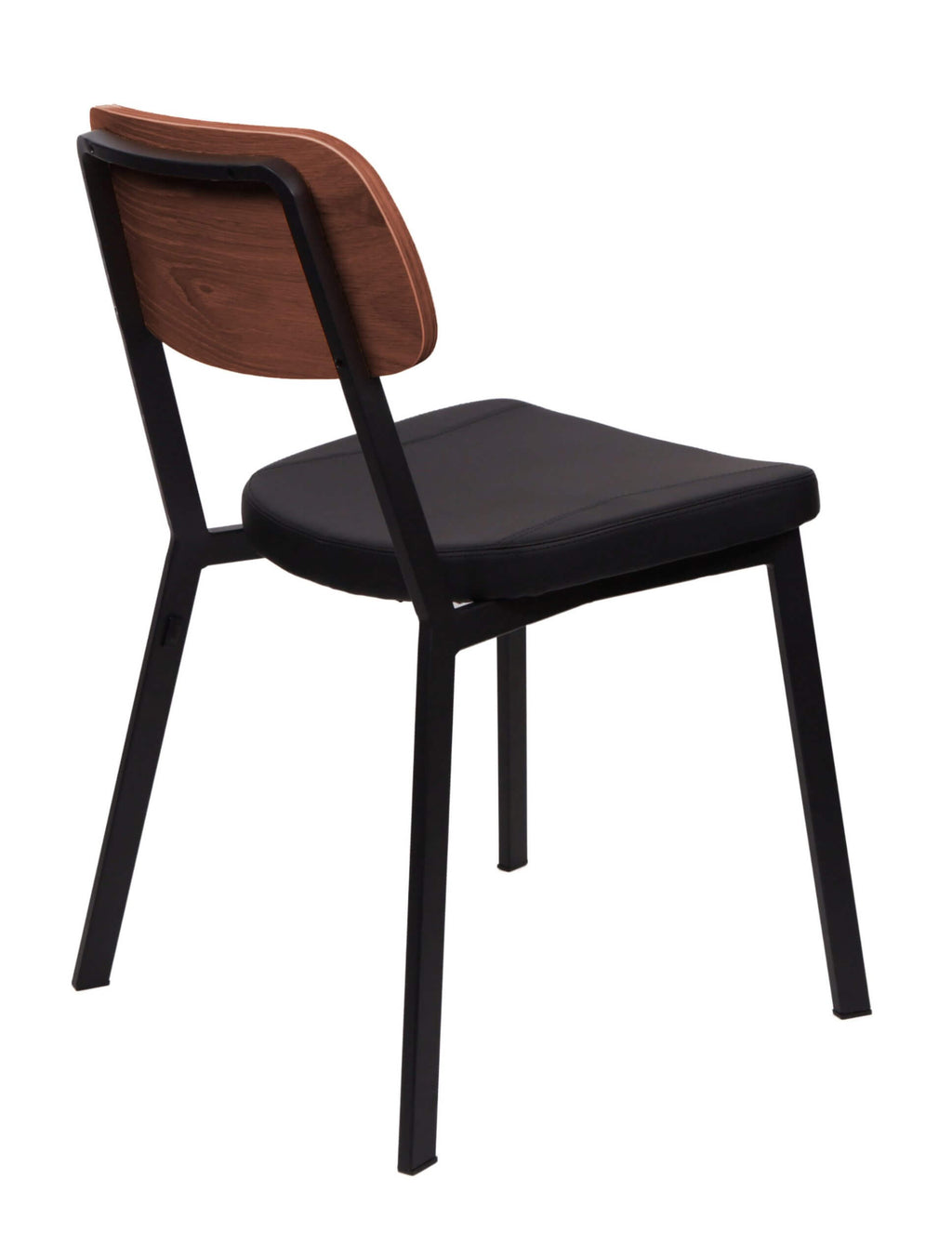 FURNISHINGS MATE THEO CHAIR BLACK SET OF TWO DC 667-WAL- MB