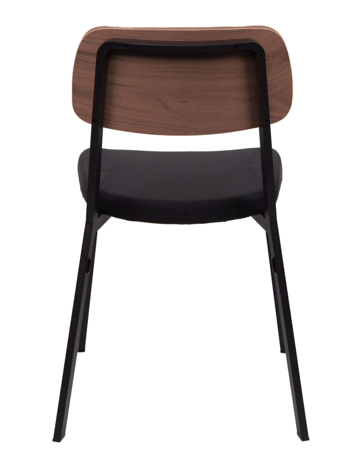 FURNISHINGS MATE THEO CHAIR BLACK SET OF TWO DC 667-WAL- MB