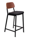 FURNISHINGS MATE THEO COUNTER CHAIR SET OF TWO CS-667-WAL- MB