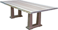 CARDINAL WOODCRAFT TROAS DOUBLE PEDESTAL TABLE