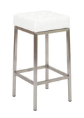 FURNISHINGS MATE VANITY COUNTER STOOL WHITE SET OF TWO VANITY-WH-SS