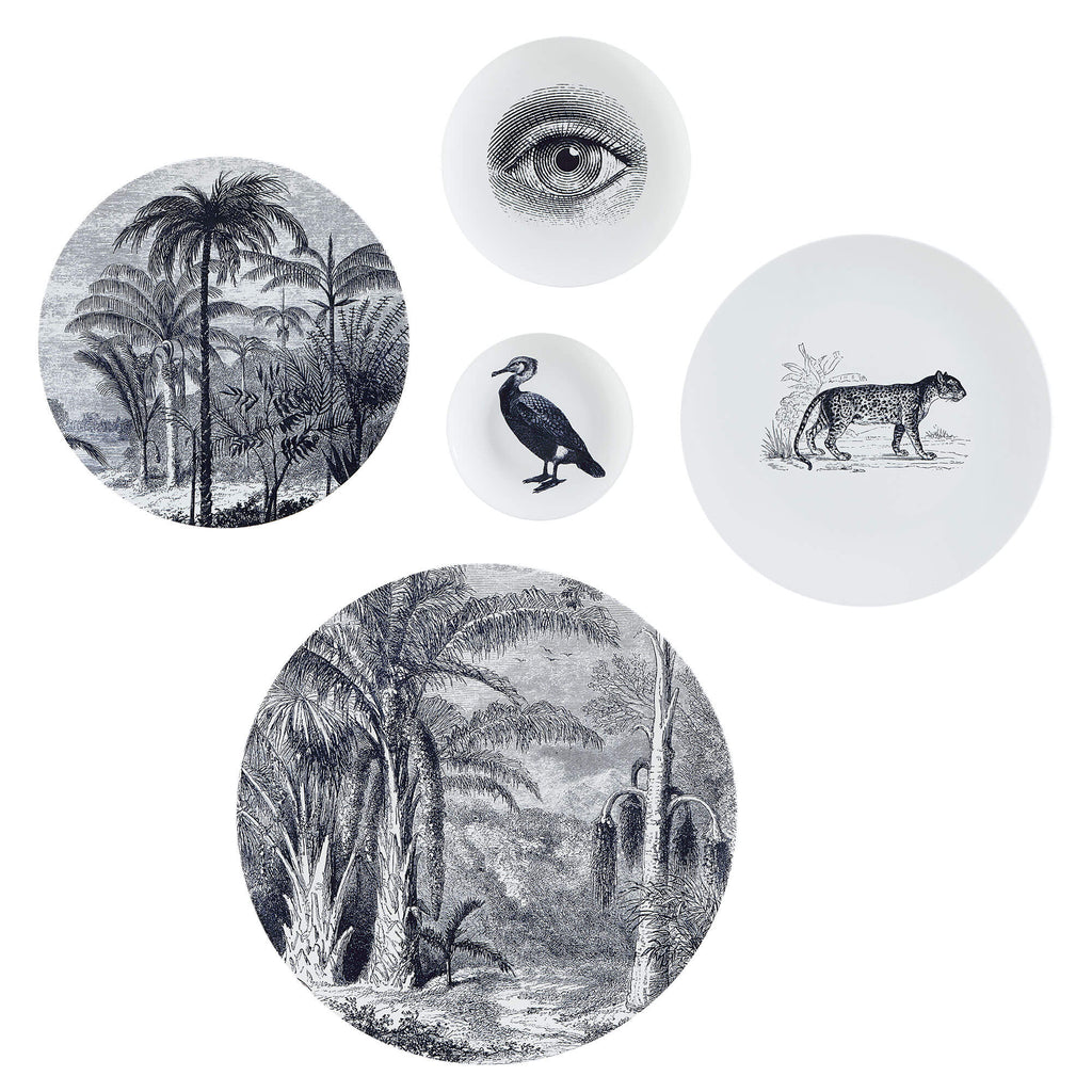 RENWIL MALIYA DECORATIVE PLATES SET OF FIVE W6719