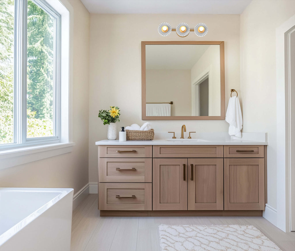 DVI LIGHTING WAVERLY VANITY HEIGHTS BRASS DVP48843BR-OP