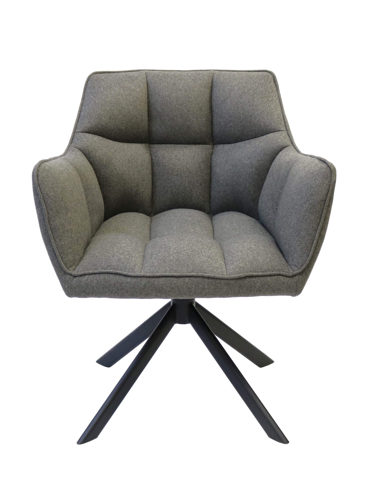 FURNISHINGS MATE WINSTON CHAIR SLATE SET OF TWO DC 330C-SL-MB