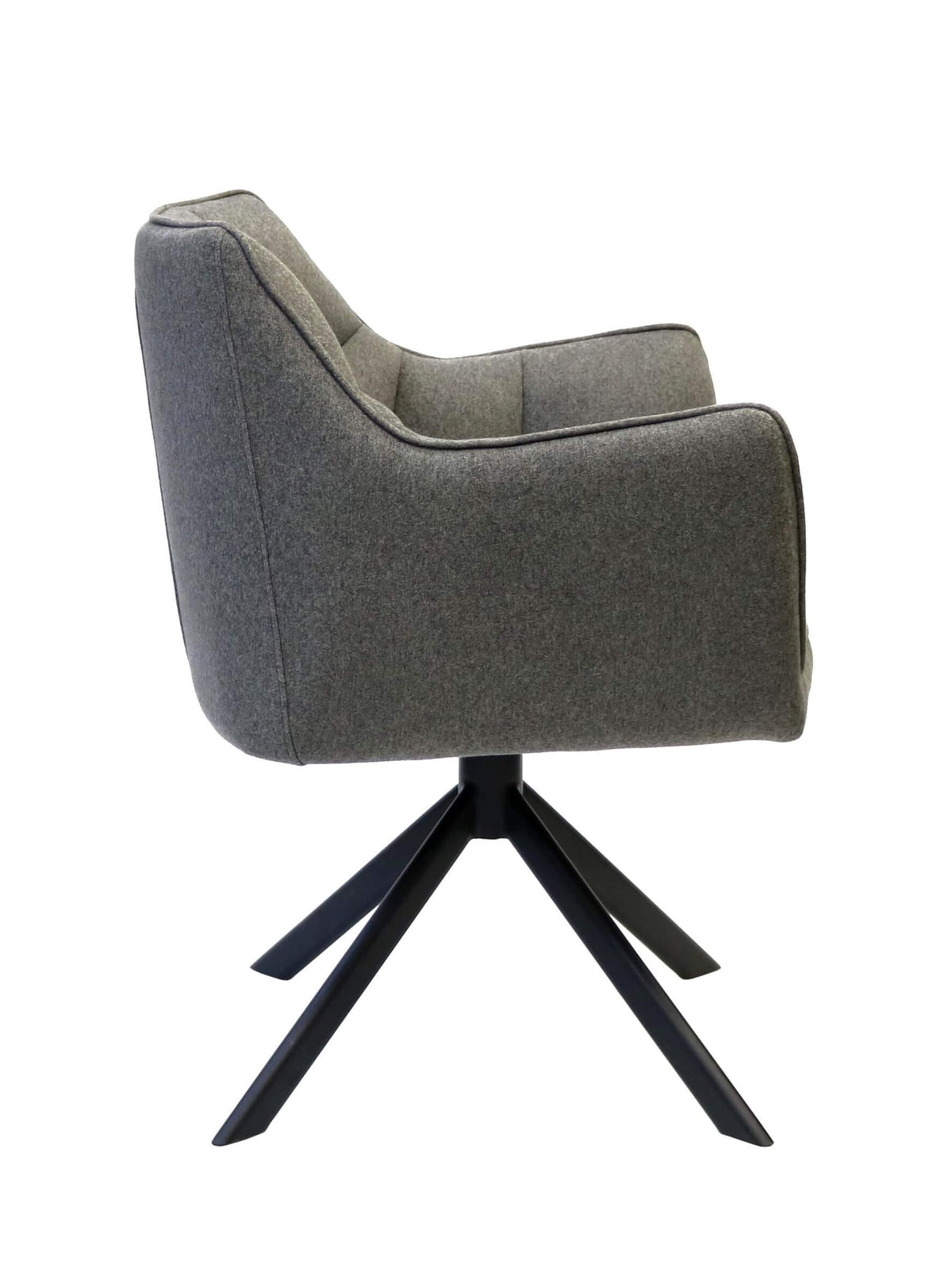 FURNISHINGS MATE WINSTON CHAIR SLATE SET OF TWO DC 330C-SL-MB