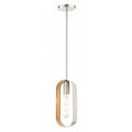 LIVEX LIGHTING Ravena Single Pendant Brushed Nickel 45761-91