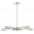 LIVEX LIGHTING Acra Chandelier Brushed Nickel 45915-91
