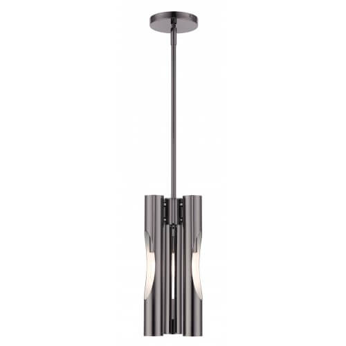 LIVEX LIGHTING Acra Pendant Chandelier Black Chrome 45913-46