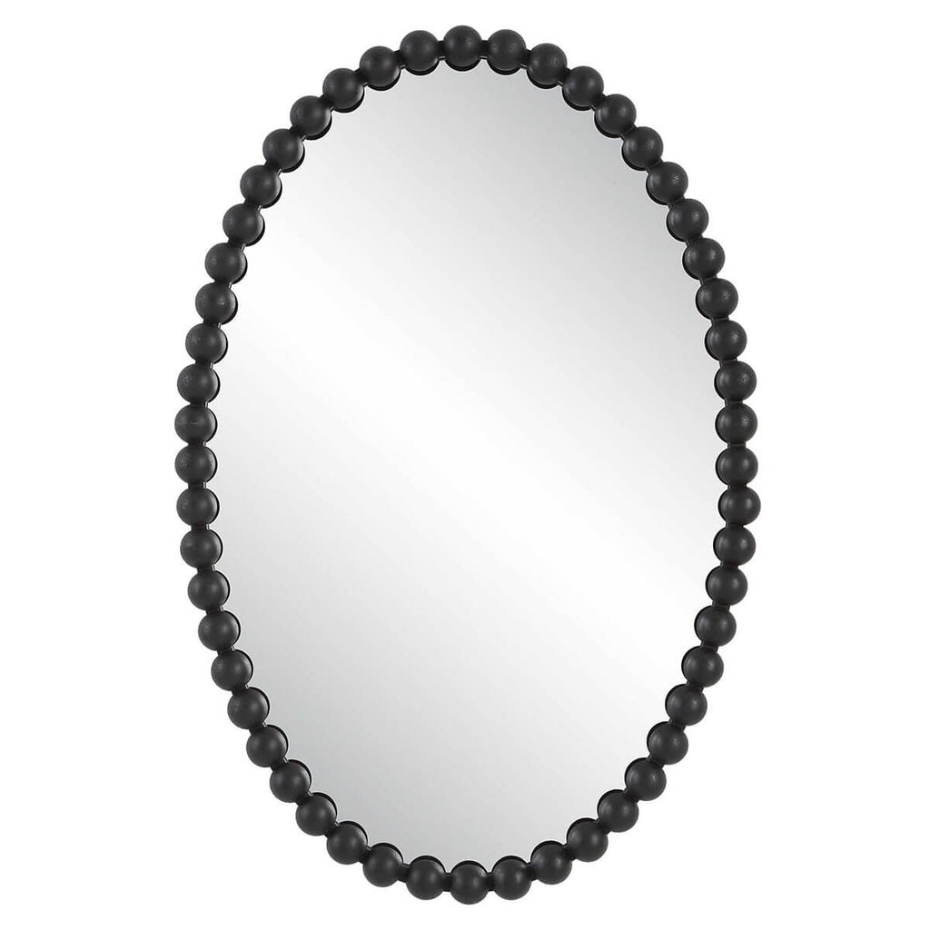 UTTERMOST SERNA OVAL MIRROR BLACK 09876