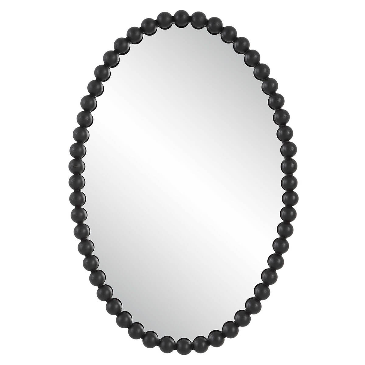 UTTERMOST SERNA OVAL MIRROR BLACK 09876