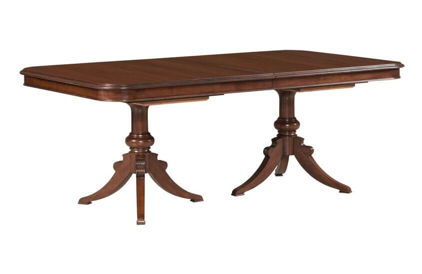 KINCAID HADLEIGH DOUBLE PEDESTAL DINING TABLE 607-744P