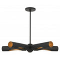 LIVEX LIGHTING Novato Chandelier Black 45895-04