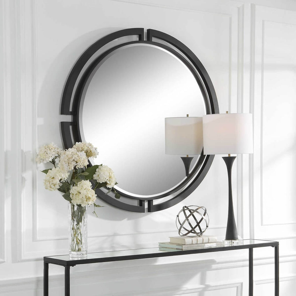 UTTERMOST QUADRANT ROUND MIRROR 09878
