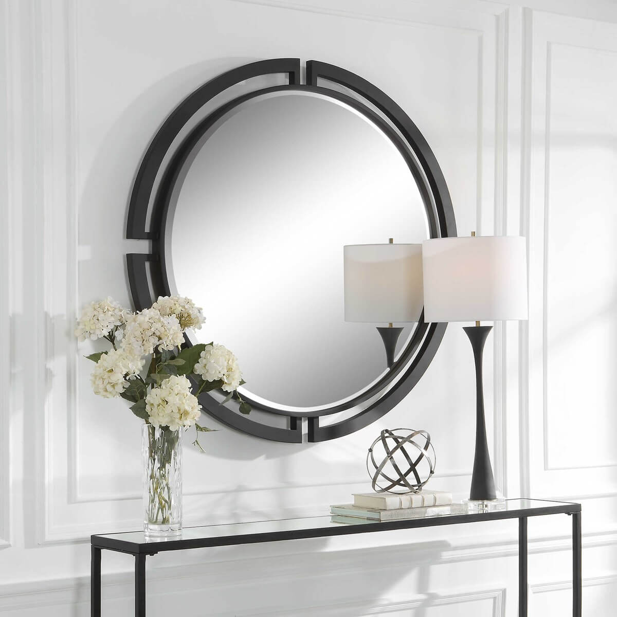 UTTERMOST QUADRANT ROUND MIRROR 09878