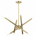 LIVEX LIGHTING Monaco Chandelier Antique Brass 46985-01