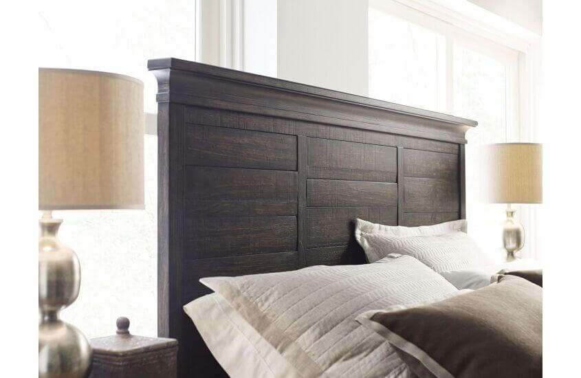 KINCAID PLANK ROAD JESSUP PANEL QUEEN BED  CHARCOAL 706-304CP