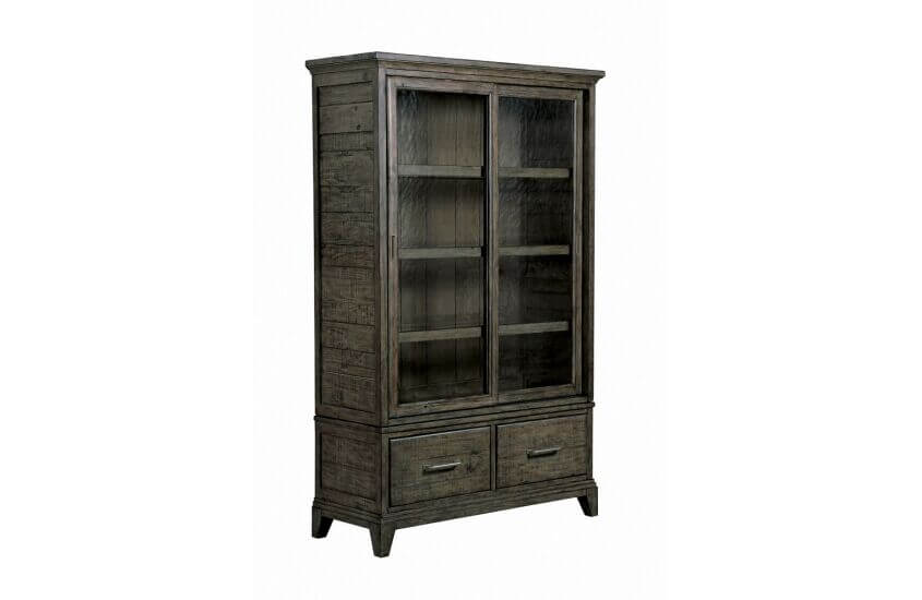 KINCAID PLANK ROAD DARBY DISPLAY CABINET CHARCOAL 706-830CP