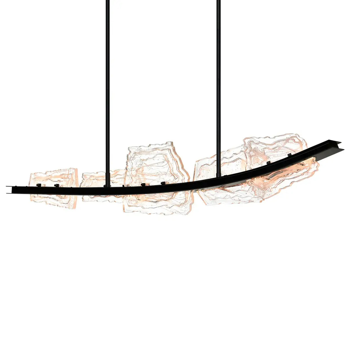CWI LIGHTING ARCUS LED 50" BLACK CHANDELIER 1711P50-5-101