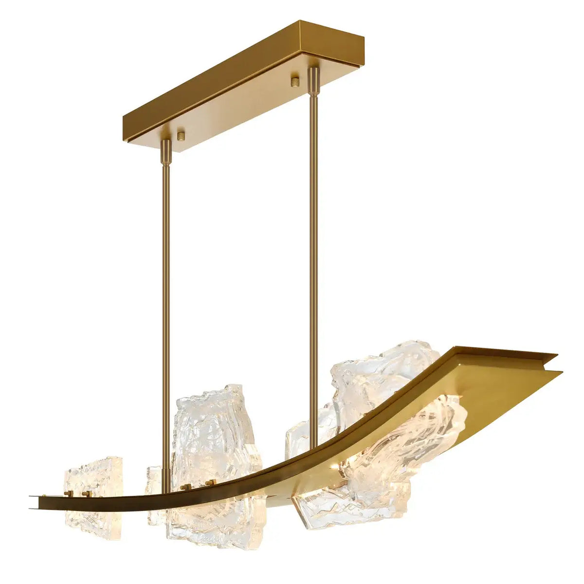 CWI LIGHTING ARCUS LED 50" BRASS CHANDELIER 1711P50-5-624